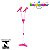 Microfone Infantil Duplo Pedestal Com Luzes Rosa BW140RS - Importway - Imagem 5