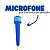 Microfone Infantil Duplo Pedestal Com Luzes Azul BW140AZ - Importway - Imagem 5