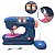 Máquina Costura Infantil Mini Ateliê Azul BW035AZ - Importway - Imagem 1