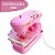 Máquina Costura Infantil Mini Ateliê Rosa Claro BW035RS - Importway - Imagem 4
