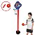 Kit Completo Cesta 1.04m Basquete Infantil Com Bola E Inflador - Importway - Imagem 1