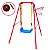 Playground Com Balanço Suporta 40kg Infantil e Cesta De Basquete Com Bola BW252 - Importway - Imagem 1