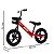 Bicicleta Vermelha Unissex Infantil Equilibrio Balance Aro 12 Sem Pedal Pneus EVA BW152 - Importway - Imagem 2