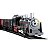 Trem Ferrorama Locomotiva Infantil com Luz e Som 14 Peças - Importway - Imagem 1