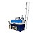 Kit de Pesca com Vara 1.5m + Molinete 142 + Maleta Azul para Pesca com Compartimentos Ajustáveis + Alicate com Balança - Imagem 1