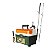 Kit de Pesca com Vara 1.5m + Molinete 142 + Maleta Verde para Pesca com Compartimentos Ajustáveis + Alicate com Balança - Imagem 1