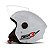 Capacete Moto Aberto New Liberty 3 Branco Viseira Cristal Inmetro Tamanho 58 - Pro Tork - Imagem 2