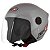 Capacete Moto Aberto New Liberty 3 Cinza/Prata Viseira Cristal Inmetro Tamanho 58 - Pro Tork - Imagem 1