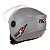 Capacete Moto Aberto New Liberty 3 Prata/Cinza Viseira Cristal Inmetro Tamanho 56 - Pro Tork - Imagem 2