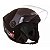 Capacete Moto Aberto New Liberty 3 Preto Fosco Viseira Cristal Inmetro Tamanho 56 - Pro Tork - Imagem 4