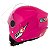 Capacete Moto Aberto New Liberty 3 Rosa Viseira Cristal Inmetro Tamanho 56 - Pro Tork - Imagem 2