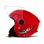 Capacete Moto Aberto New Liberty 3 Vermelha Viseira Cristal Inmetro Tamanho 60 - Pro Tork - Imagem 2