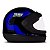 Capacete Moto Fechado Sport Moto 788 Azul Viseira Cristal Inmetro Tamanho 60 - Pro Tork - Imagem 5