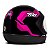 Capacete Moto Fechado Sport Moto 788 Rosa Viseira Cristal Inmetro Tamanho 60 - Pro Tork - Imagem 4