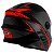 Capacete Moto Fechado R8 Pro Preto/Vermelho Viseira Cristal Inmetro Tamanho 58 - Pro Tork - Imagem 2
