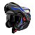 Capacete Moto Fechado Attack HSA Viseira Cristal Preto/Azul Inmetro Tamanho 58 - Pro Tork - Imagem 2