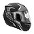 Capacete Moto Fechado Attack HSA Viseira Cristal Preto/Cinza Inmetro Tamanho 58 - Pro Tork - Imagem 5