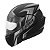 Capacete Moto Fechado Attack HSA Viseira Cristal Preto/Cinza Inmetro Tamanho 60 - Pro Tork - Imagem 4
