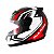 Capacete Moto Fechado Evolution G6 Red Nose Viseira Cristal Vermelho Inmetro Tamanho 58 - Pro Tork - Imagem 1