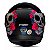 Capacete Moto Fechado G7 Caveira Mexicana Viseira Cristal Preto/Verde Inmetro Tamanho 58 - Pro Tork - Imagem 4