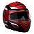 Capacete Moto Fechado Preto Vermelho G8 EVO Viseira Cristal Inmetro Tamanho 58 - Pro Tork - Imagem 4