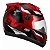 Capacete Moto Fechado Preto Vermelho G8 EVO Viseira Cristal Inmetro Tamanho 58 - Pro Tork - Imagem 5