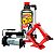 Mini Compressor de Ar Automotivo 150PSI + Macaco Hidraulico Sanfona 2TON + Enche/Veda Pneus Luxcar - Imagem 1