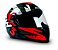 Capacete Moto Fechado GTN Speed Viseira Cristal Banco/Vermelho Inmetro Tamanho 60 - FW3 - Imagem 3