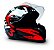 Capacete Moto Fechado GTN Speed Viseira Cristal Banco/Vermelho Inmetro Tamanho 60 - FW3 - Imagem 5
