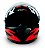 Capacete Moto Fechado GTN Speed Viseira Cristal Banco/Vermelho Inmetro Tamanho 60 - FW3 - Imagem 2