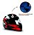 Capacete Moto Fechado GTN Speed Viseira Cristal Banco/Vermelho Inmetro Tamanho 60 - FW3 - Imagem 6