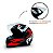 Capacete Moto Fechado GTN Speed Viseira Cristal Banco/Vermelho Inmetro Tamanho 60 - FW3 - Imagem 4