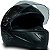 Capacete Moto Fechado GT Classic Viseira Cristal Preto Fosco Único Decal Inmetro Tamanho 60 - FW3 - Imagem 3