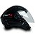 Capacete para Moto Aberto X Open Classic Preto Brilhante com Viseira Cristal Tamanho 56 - FW3 - Imagem 9