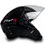 Capacete Moto Aberto X Open Classico Viseira Cristal Preto Inmetro Tamanho 60 - FW3 - Imagem 6