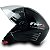 Capacete Moto Aberto X Open Classico Viseira Cristal Preto Inmetro Tamanho 60 - FW3 - Imagem 5