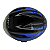 Capacete Moto Aberto X Open Preto/Azul Viseira Cristal Inmetro Tamanho 60 - FW3 - Imagem 5