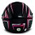 Capacete para Moto Aberto X Open Preto Rosa Tamanho 58 Viseira Transparente Forro Removível - FW3 - Imagem 10