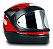 Capacete Moto Fechado Automatic Vermelho Viseira Cristal Inmetro Tamanho 60 - FW3 - Imagem 2