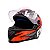 Capacete Moto Fechado GTN Speed Branco Vermelho Viseira Cristal Inmetro Tamanho 56 - FW3 - Imagem 4