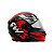 Capacete Moto Fechado GTN Speed Branco Vermelho Viseira Cristal Inmetro Tamanho 56 - FW3 - Imagem 5