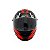 Capacete Moto Fechado GTN Speed Branco Vermelho Viseira Cristal Inmetro Tamanho 56 - FW3 - Imagem 3