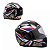 Capacete Moto Fechado GTN R1 Preto Fosco com Azul/Vermelho Viseira Cristal Inmetro Tamanho 60 - FW3 - Imagem 1