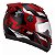 Capacete Moto Fechado Vermelho G8 EVO Viseira Cristal Inmetro Tamanho 56 CAP-736VM - Pro Tork - Imagem 6