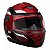 Capacete Moto Fechado Vermelho G8 EVO Viseira Cristal Inmetro Tamanho 56 CAP-736VM - Pro Tork - Imagem 5