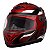Capacete Moto Fechado Vermelho G8 EVO Viseira Cristal Inmetro Tamanho 62 CAP-736VM - Pro Tork - Imagem 3