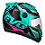 Capacete Moto Fechado Verde Turquesa G8 EVO Viseira Cristal Inmetro Tamanho 60 CAP-719VDTPK Pro Tork - Imagem 6