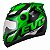 Capacete Moto Fechado Verde G8 EVO Viseira Cristal Inmetro Tamanho 58 CAP-718VD - Pro Tork - Imagem 2