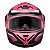 Capacete Moto Fechado Rosa G8 EVO Viseira Cristal Inmetro Tamanho 56 CAP-717PK - Pro Tork - Imagem 4