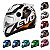 Capacete Moto Fechado Branco G8 EVO Viseira Cristal Inmetro Tamanho 56 CAP-717BC - Pro Tork - Imagem 8